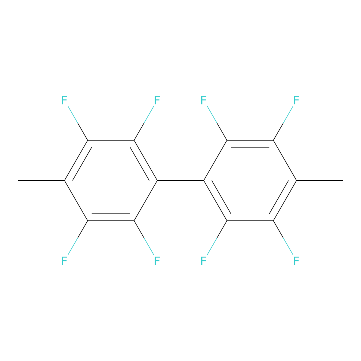 4,4'-Dimethyloctafluorobiphenyl molecular structure, CAS 26475-18-3