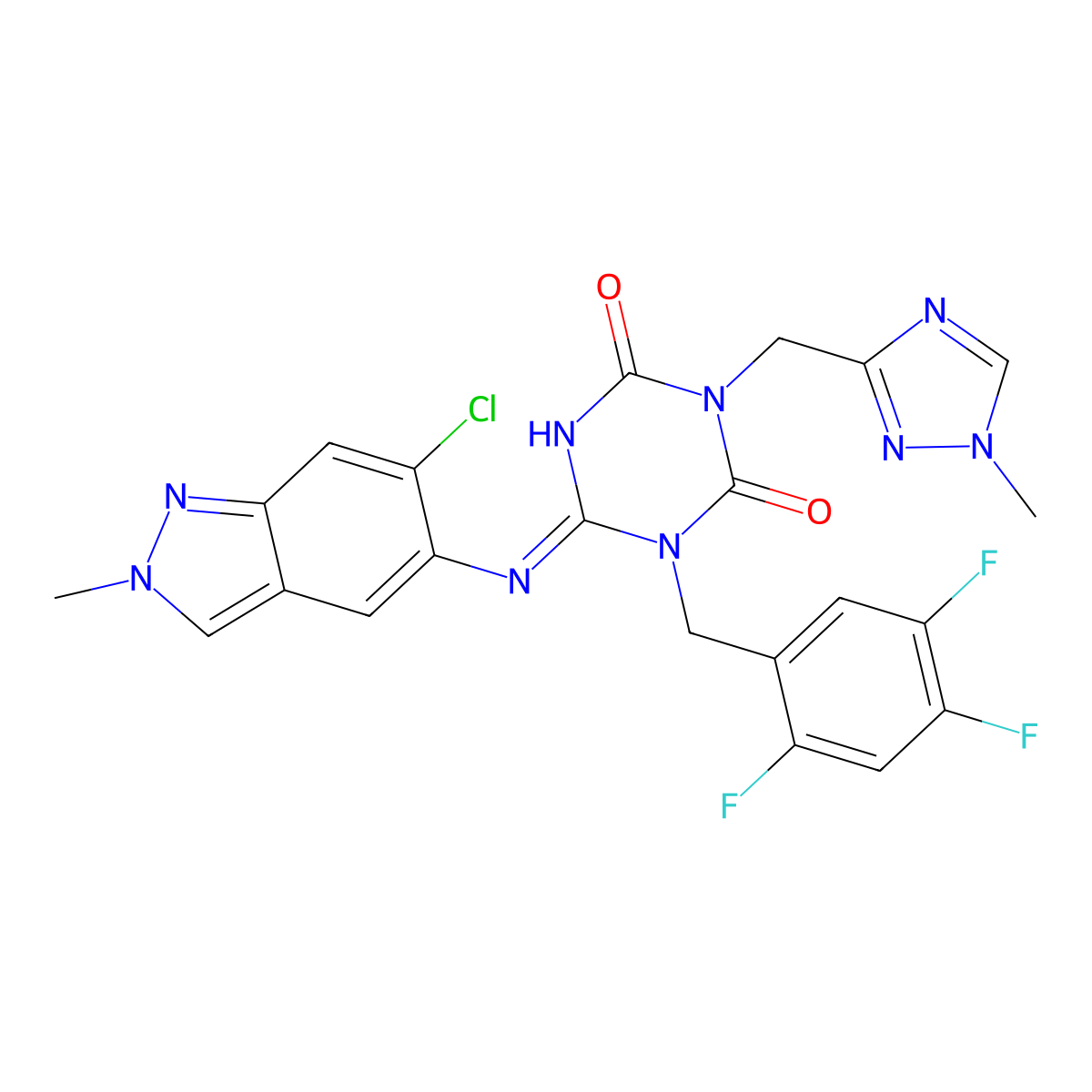 Ensitrelvir molecular structure, CAS 2647530-73-0