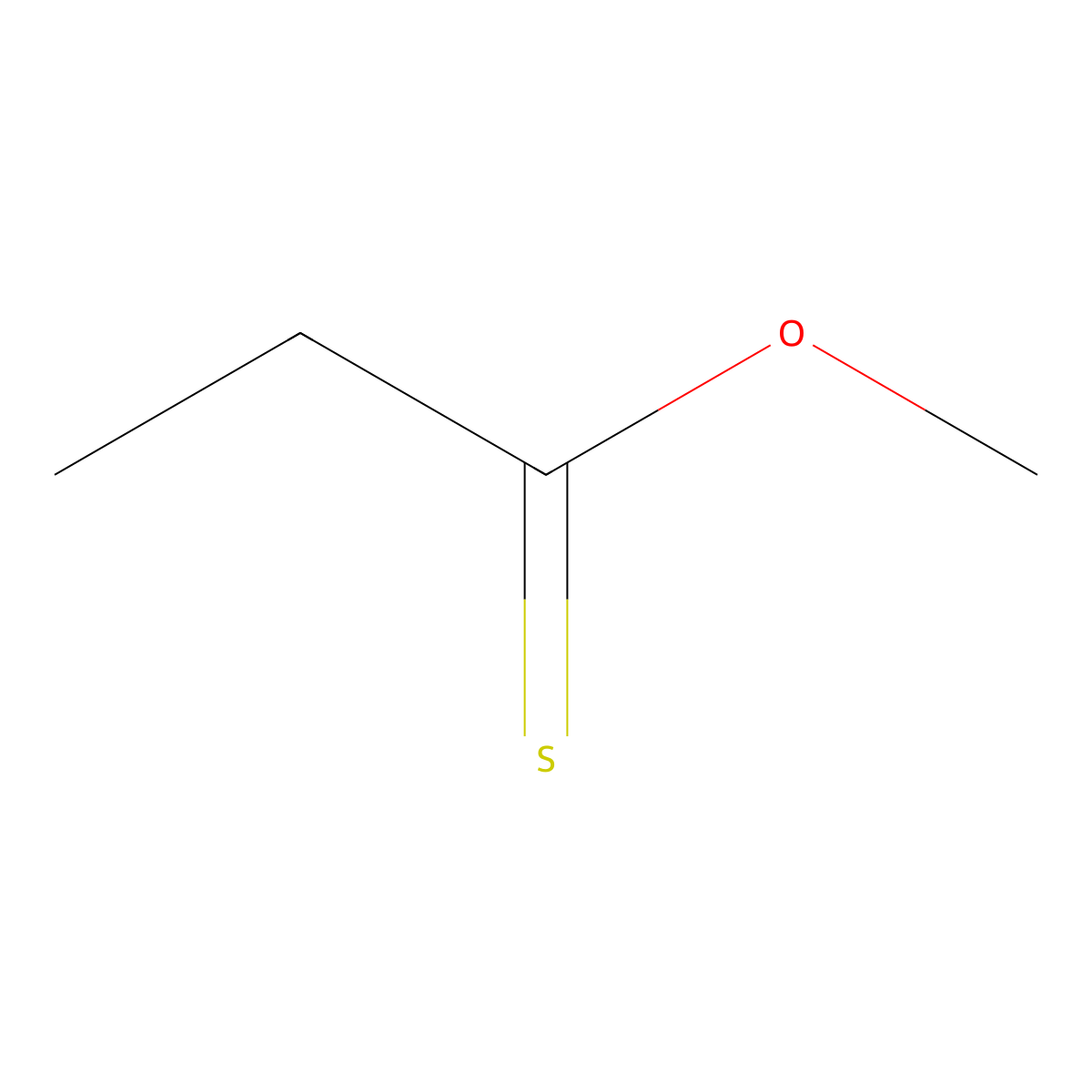 O-Methyl propanethioate molecular structure, CAS 26476-56-2