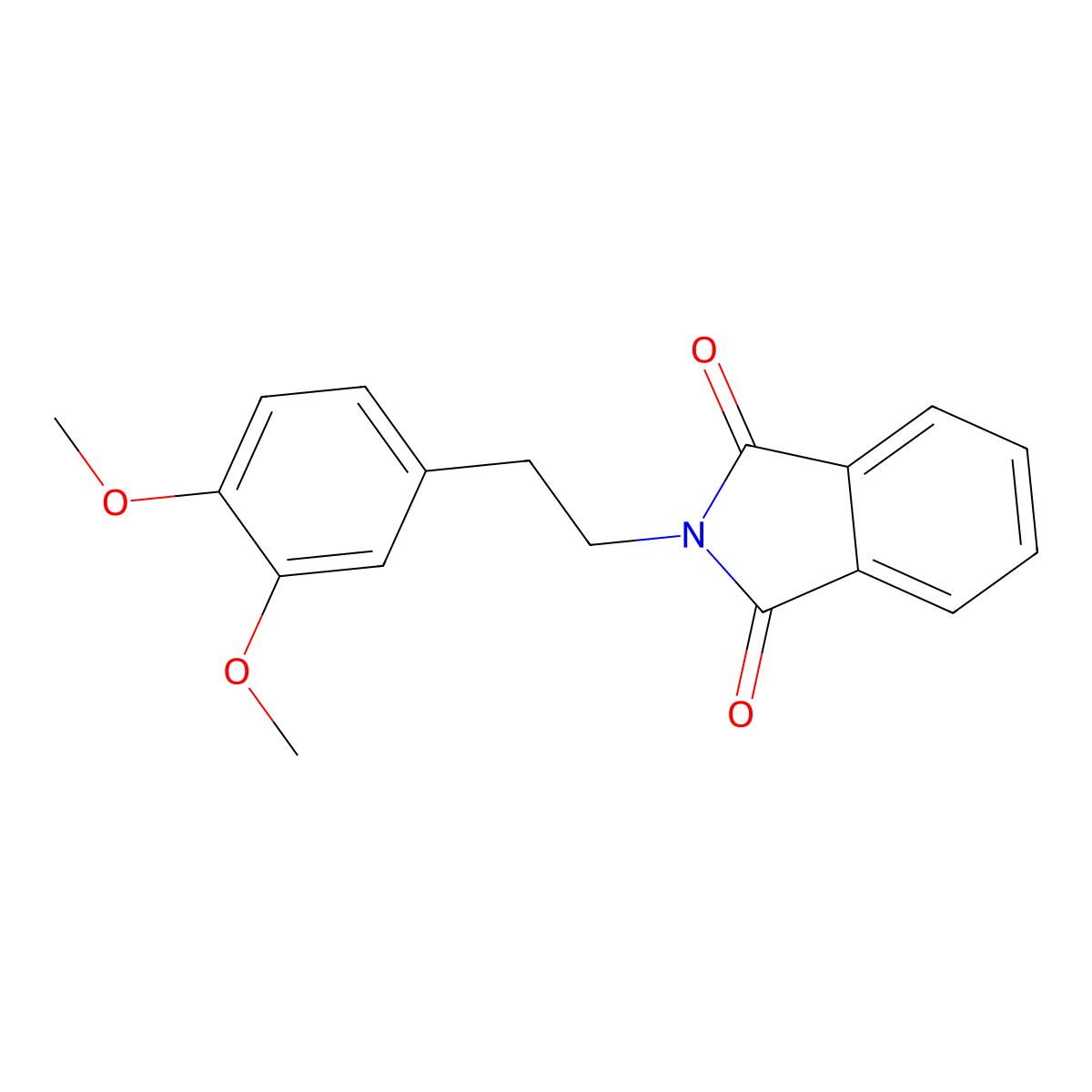 N-(2-(3,4-Dimethoxyphenyl)ethyl)phthalimide molecular structure, CAS 26477-09-8