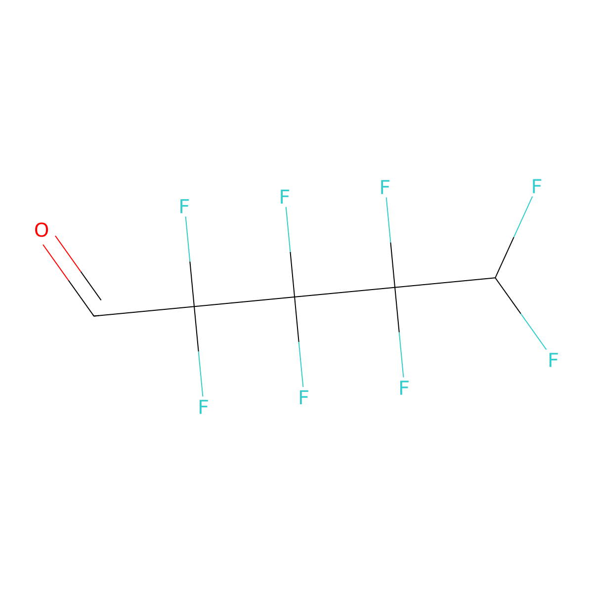5H-Perfluoropentanal molecular structure, CAS 2648-47-7