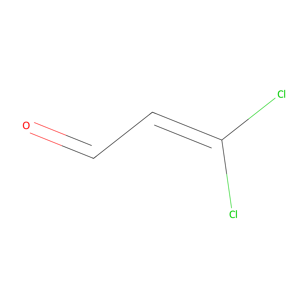 3,3-Dichloro-2-propenal molecular structure, CAS 2648-51-3