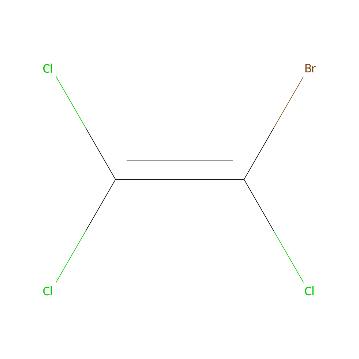 1-Bromo-1,2,2-trichloroethene molecular structure, CAS 2648-53-5