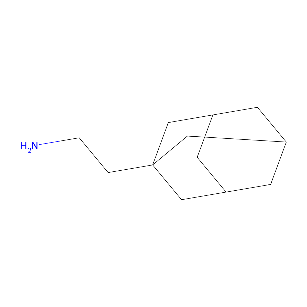 1-C-Ethylaminoadamantane molecular structure, CAS 26482-53-1