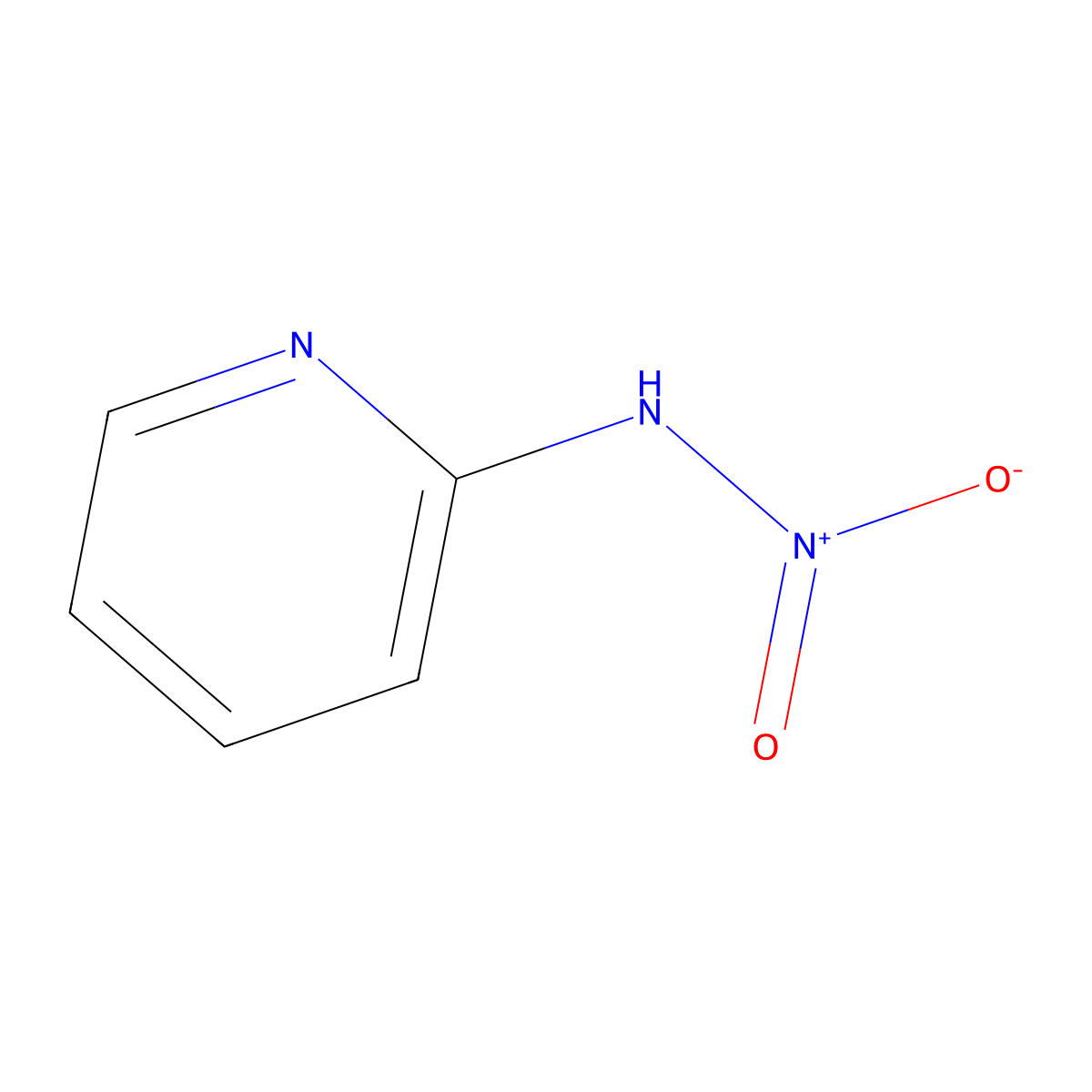 2-Nitraminopyridine molecular structure, CAS 26482-54-2