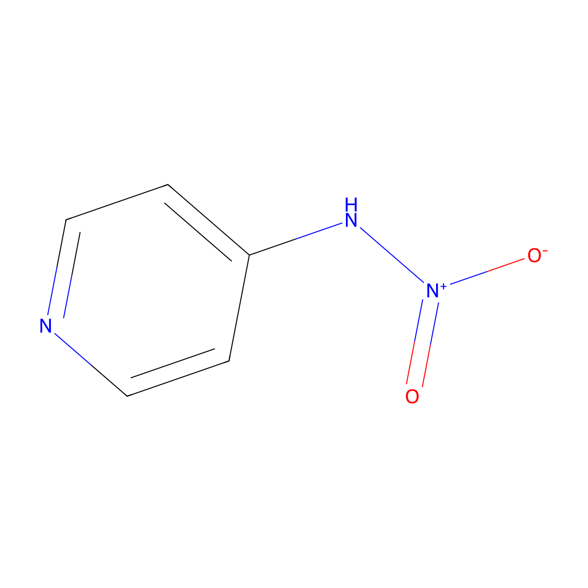 4-Nitroaminopyridine molecular structure, CAS 26482-55-3