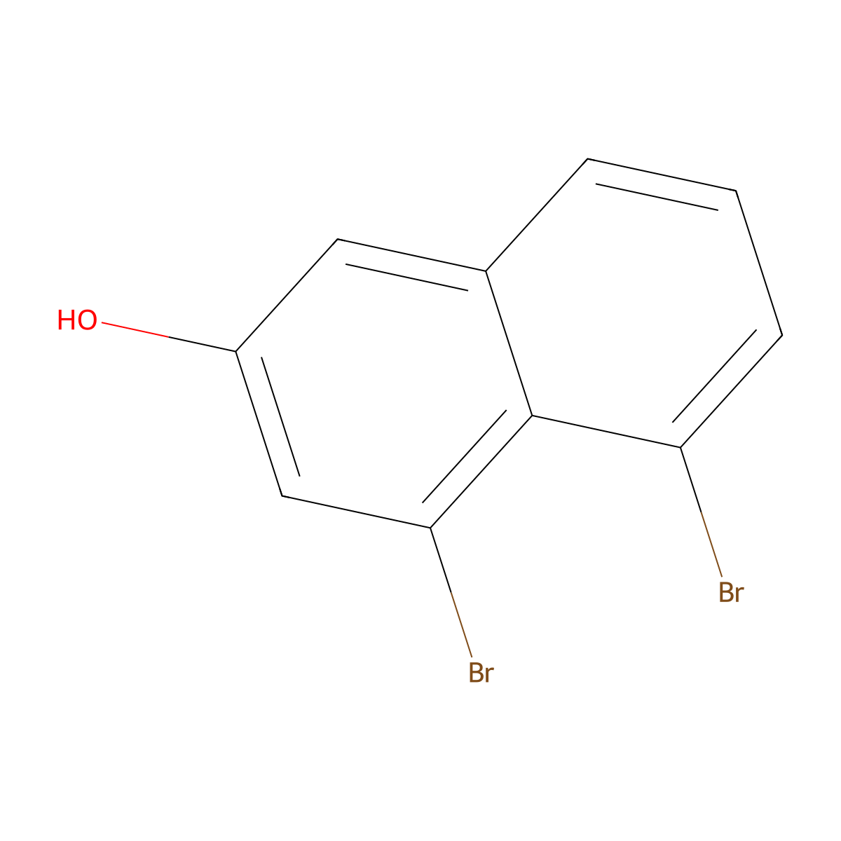 4,5-Dibromonaphthalen-2-OL molecular structure, CAS 2648221-50-3