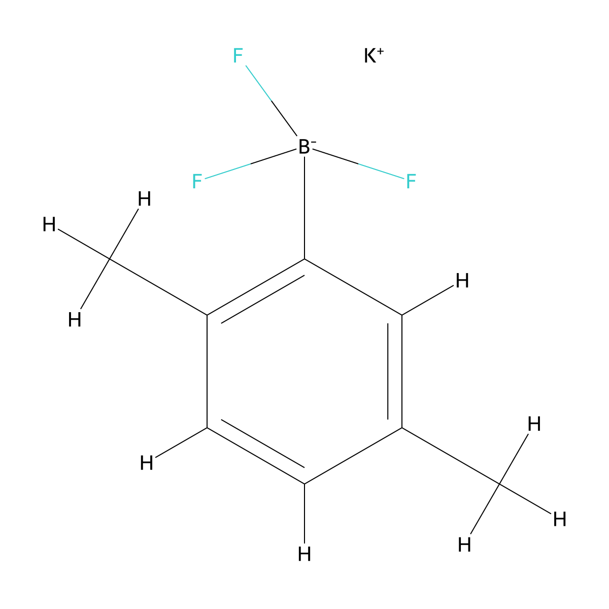 Potassium (2,5-dimethylphenyl)trifluoroboranuide molecular structure, CAS 2648232-83-9