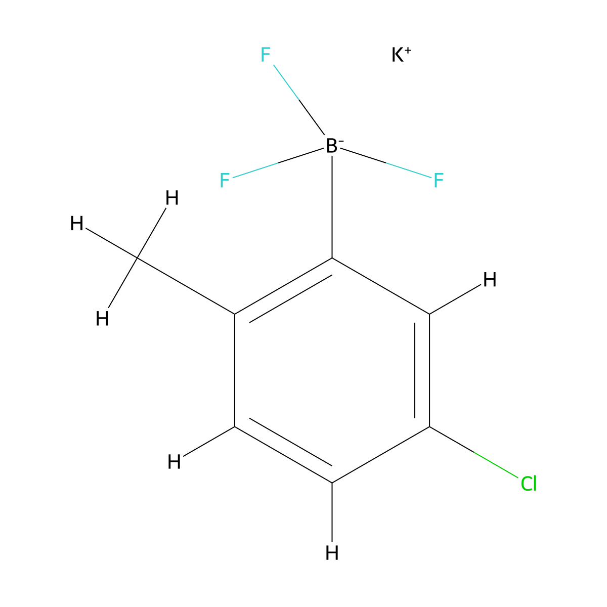 Potassium (5-chloro-2-methylphenyl)trifluoroboranuide molecular structure, CAS 2648232-85-1