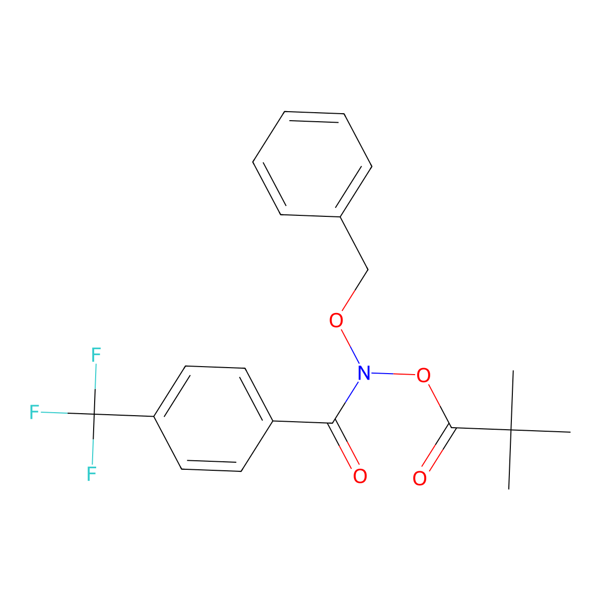 N-(benzyloxy)-1-(4-(trifluoromethyl)phenyl)formamido 2,2-dimethylpropanoate molecular structure, CAS 2648454-31-1