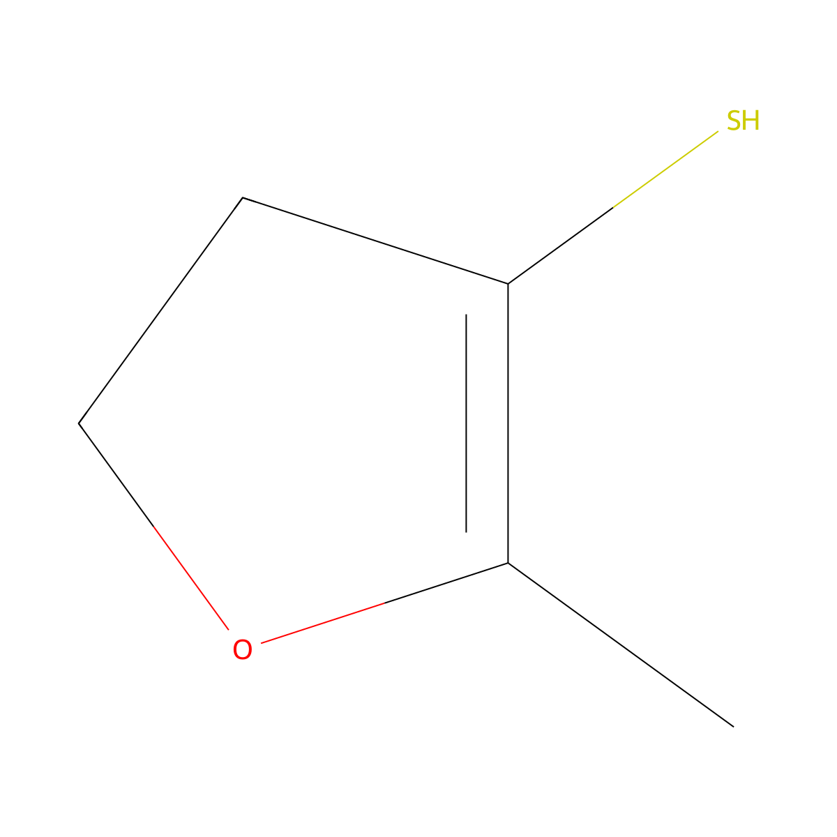 4,5-Dihydro-2-methyl-3-furanthiol molecular structure, CAS 26486-13-5