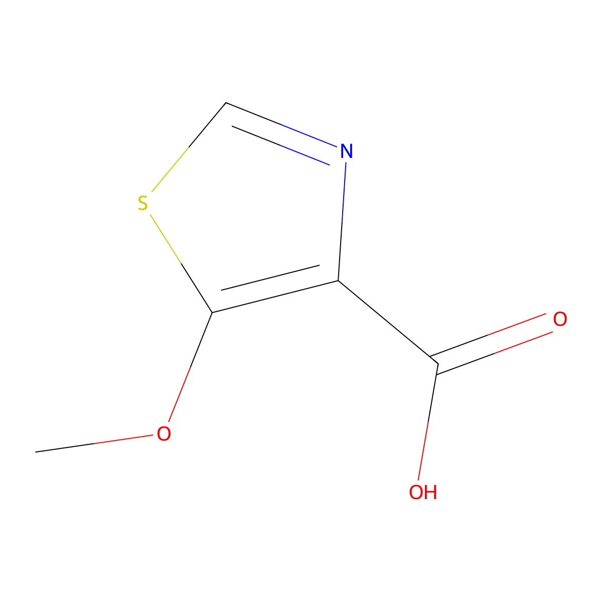 5-Methoxythiazole-4-carboxylic acid molecular structure, CAS 2648644-57-7