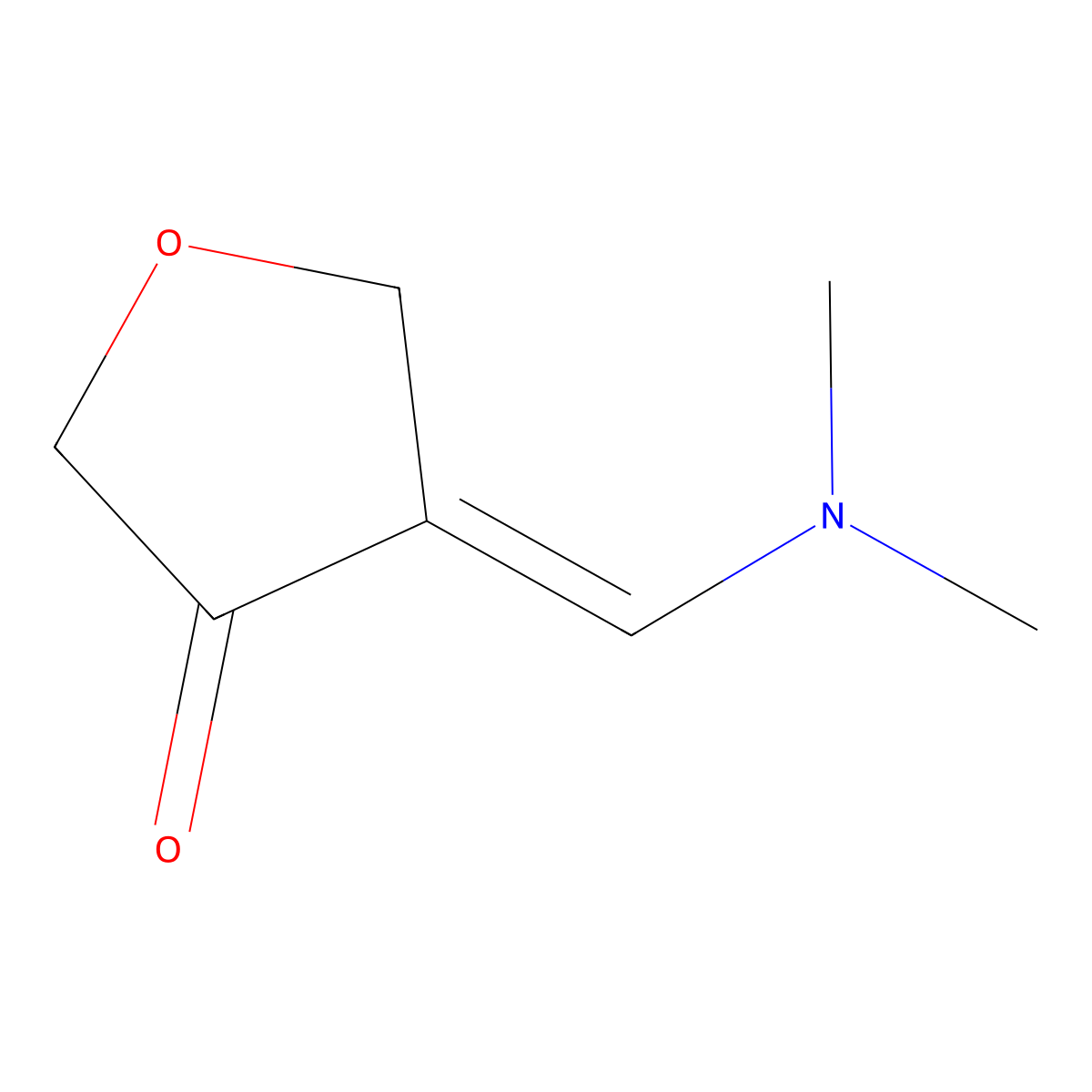 (E)-4-((Dimethylamino)methylene)dihydrofuran-3(2H)-one molecular structure, CAS 2648708-10-3