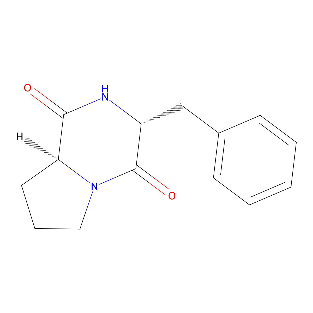 Phenylalanyl-prolyl diketopiperazine molecular structure, CAS 26488-24-4