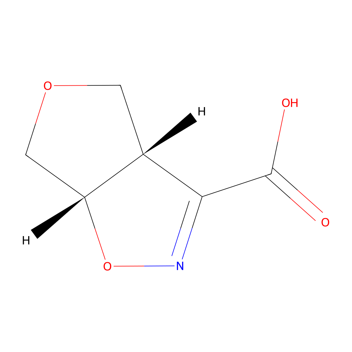 (3As,6aS)-3a,4,6,6a-tetrahydrofuro[3,4-d][1,2]oxazole-3-carboxylic acid molecular structure, CAS 2648851-86-7