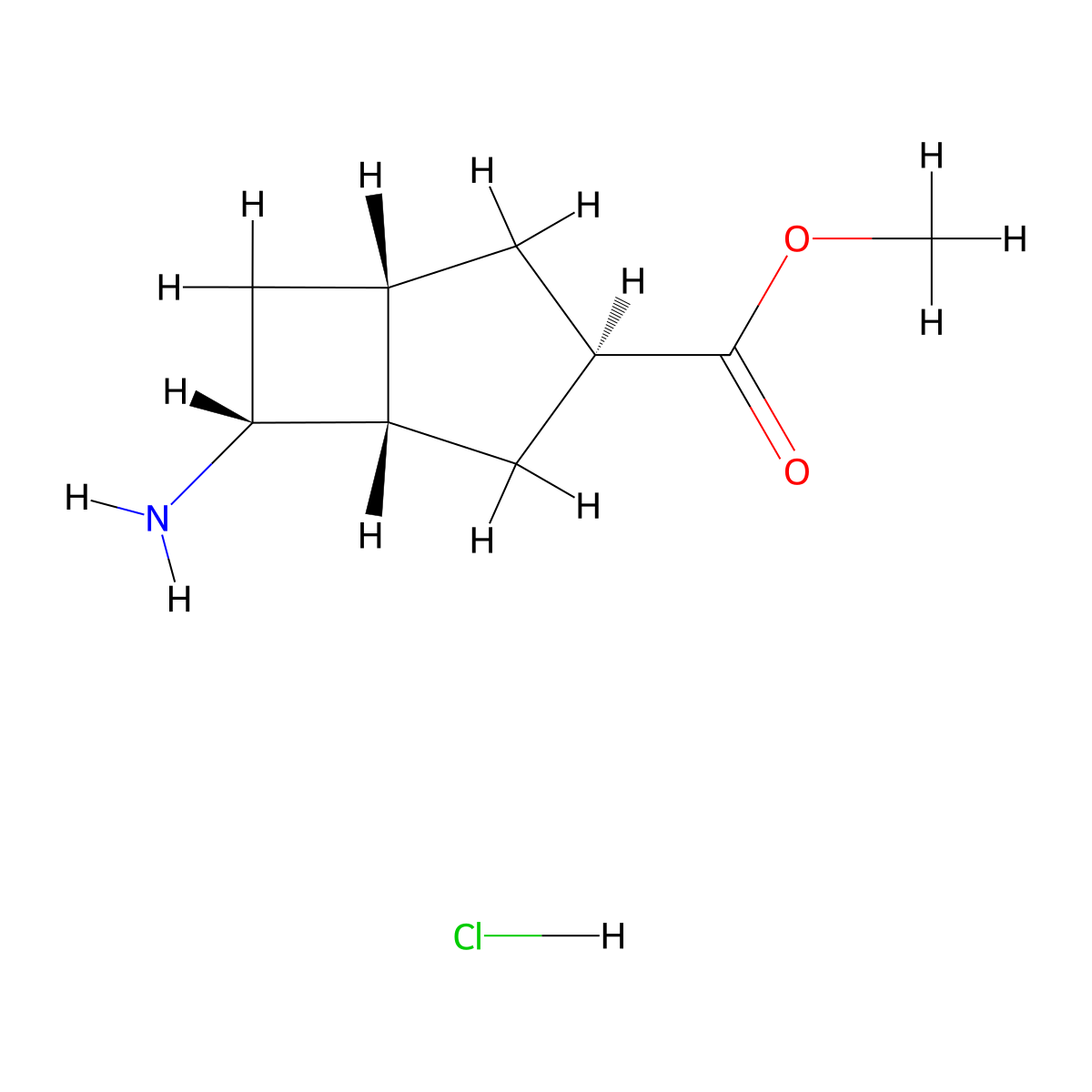 rac-methyl(1R,3S,5R,6S)-6-aminobicyclo[3.2.0]heptane-3-carboxylatehydrochloride molecular structure, CAS 2648862-47-7