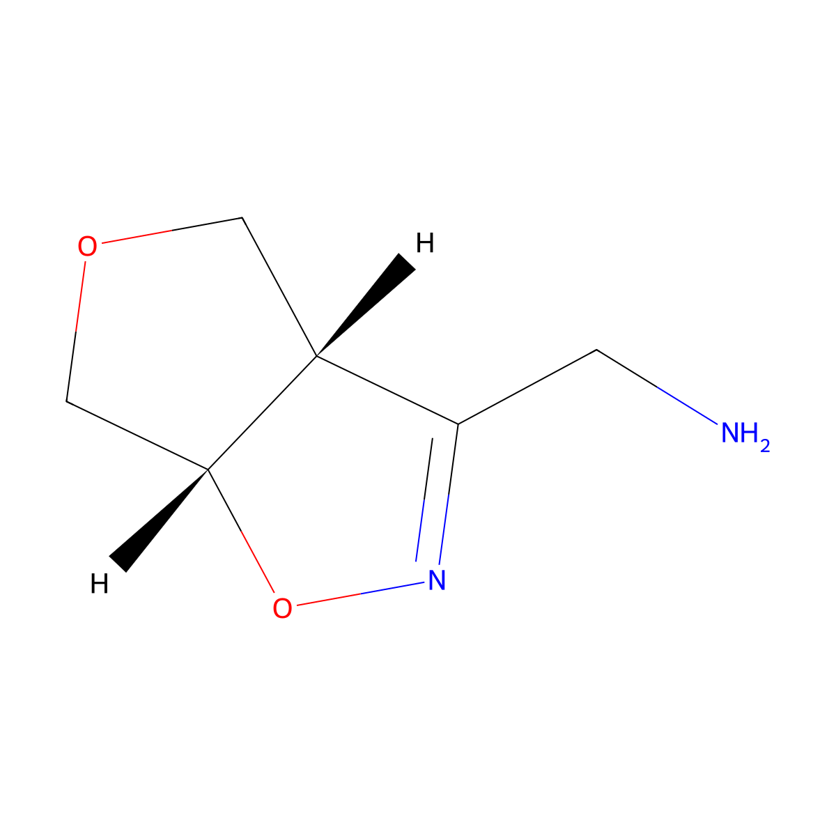 rac-1-[(3aR,6aR)-3aH,4H,6H,6aH-furo[3,4-d][1,2]oxazol-3-yl]methanamine molecular structure, CAS 2648862-77-3