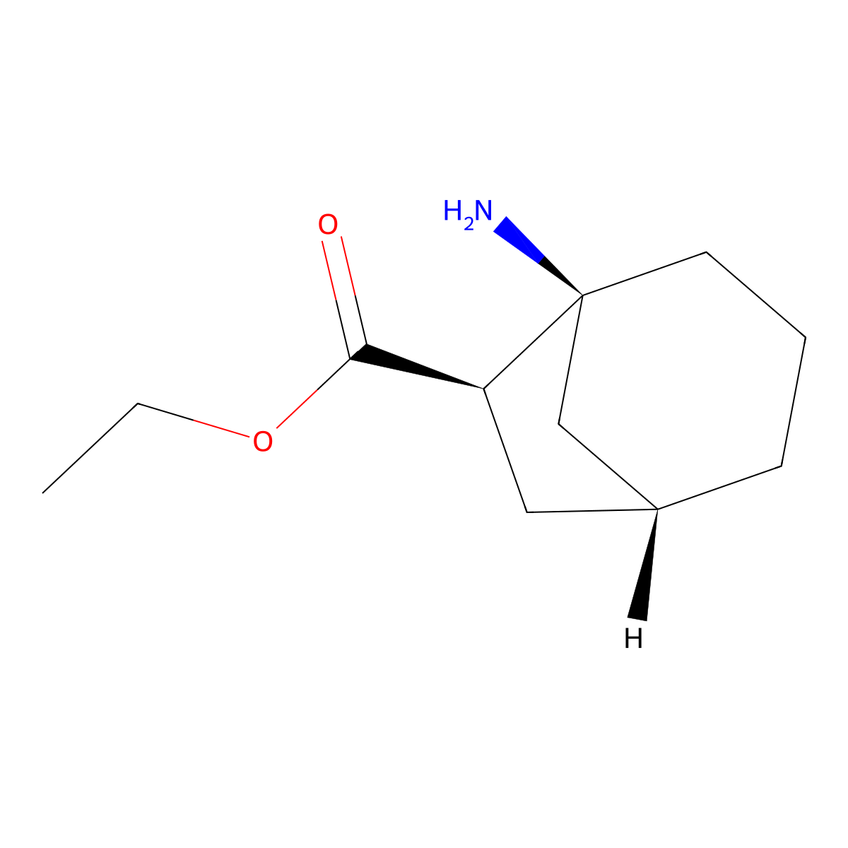 rac-ethyl (1R,5S,6R)-5-aminobicyclo[3.2.1]octane-6-carboxylate molecular structure, CAS 2648865-21-6