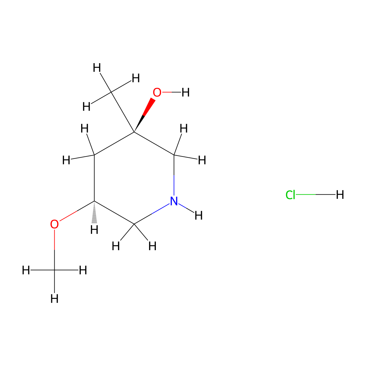 (3R,5S)-5-methoxy-3-methylpiperidin-3-ol hydrochloride molecular structure, CAS 2648868-23-7