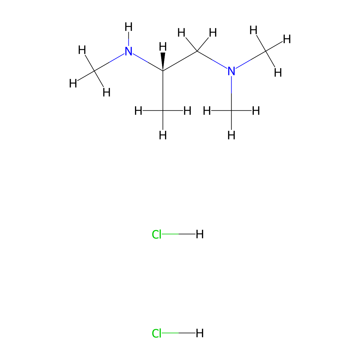 dimethyl[(2S)-2-(methylamino)propyl]aminedihydrochloride molecular structure, CAS 2648895-49-0