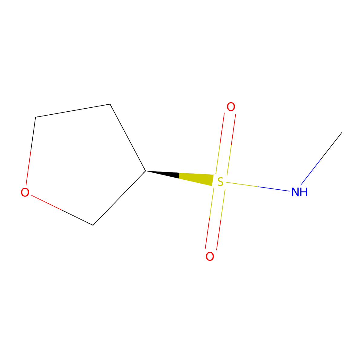 (3R)-N-methyloxolane-3-sulfonamide molecular structure, CAS 2648895-79-6