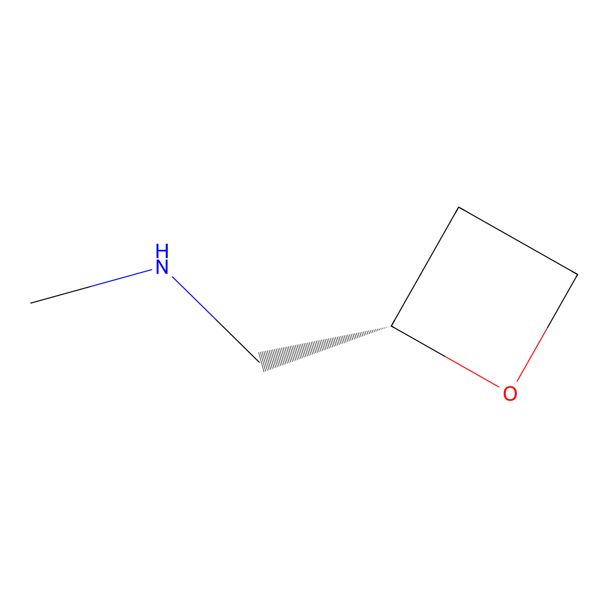 methyl({[(2S)-oxetan-2-yl]methyl})amine molecular structure, CAS 2648895-83-2