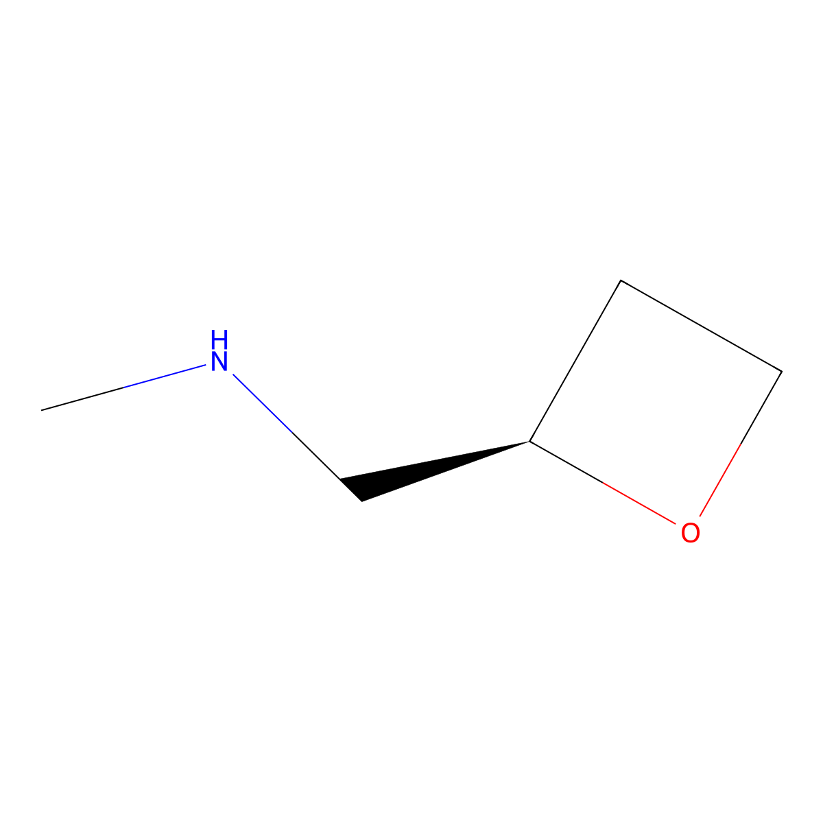 methyl({[(2R)-oxetan-2-yl]methyl})amine molecular structure, CAS 2648901-82-8