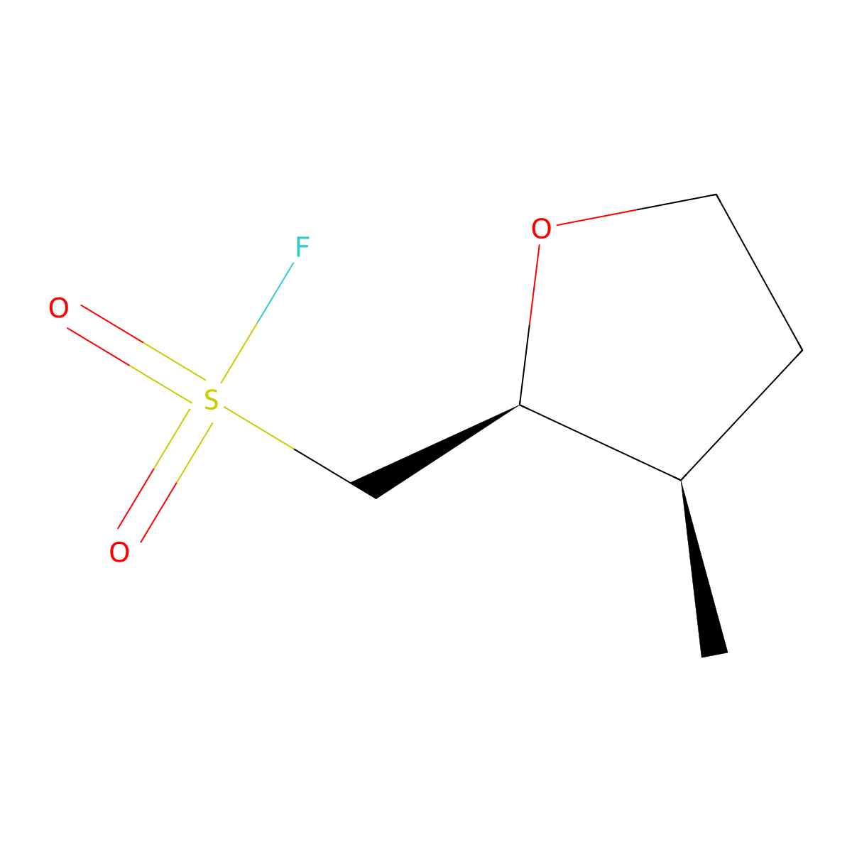 rac-[(2R,3S)-3-methyloxolan-2-yl]methanesulfonyl fluoride molecular structure, CAS 2648901-84-0