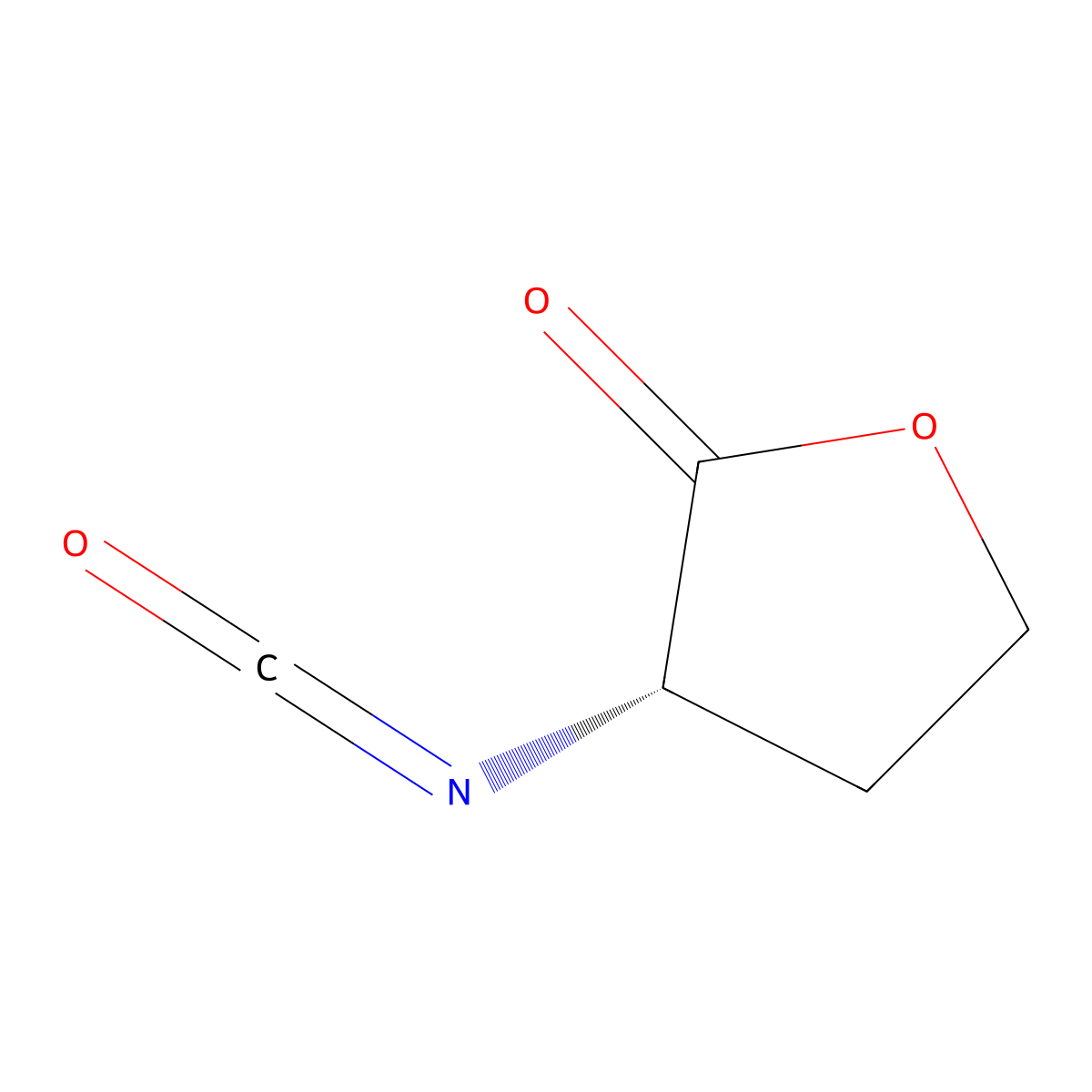 (3S)-3-isocyanatooxolan-2-one molecular structure, CAS 2648902-15-0