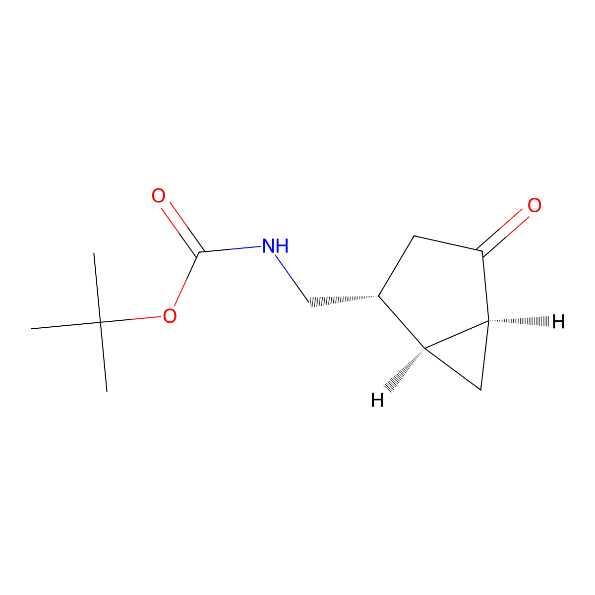 rac-tert-butylN-{[(1R,2S,5R)-4-oxobicyclo[3.1.0]hexan-2-yl]methyl}carbamate molecular structure, CAS 2648902-31-0