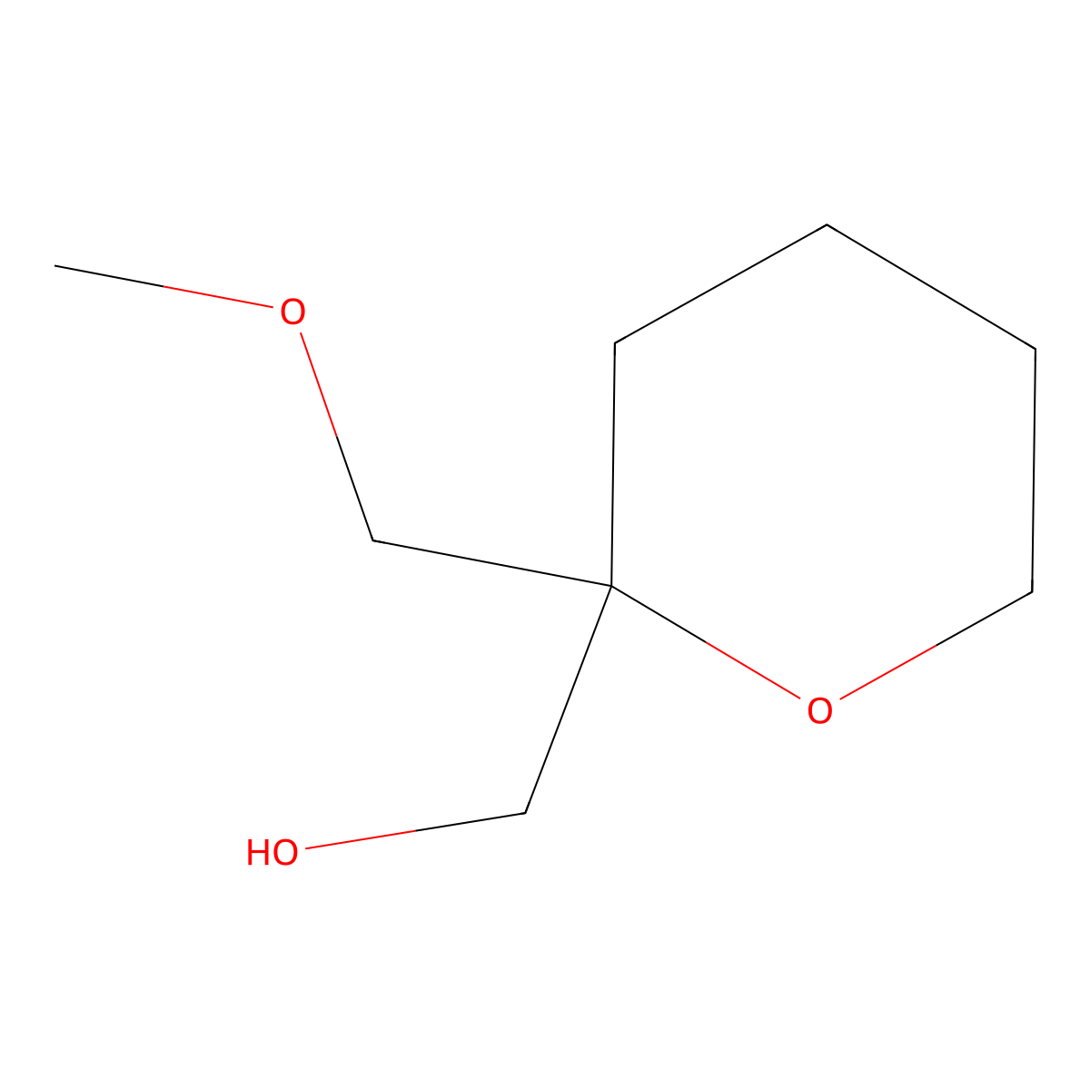 [2-(Methoxymethyl)oxan-2-yl]methanol molecular structure, CAS 264891-16-9