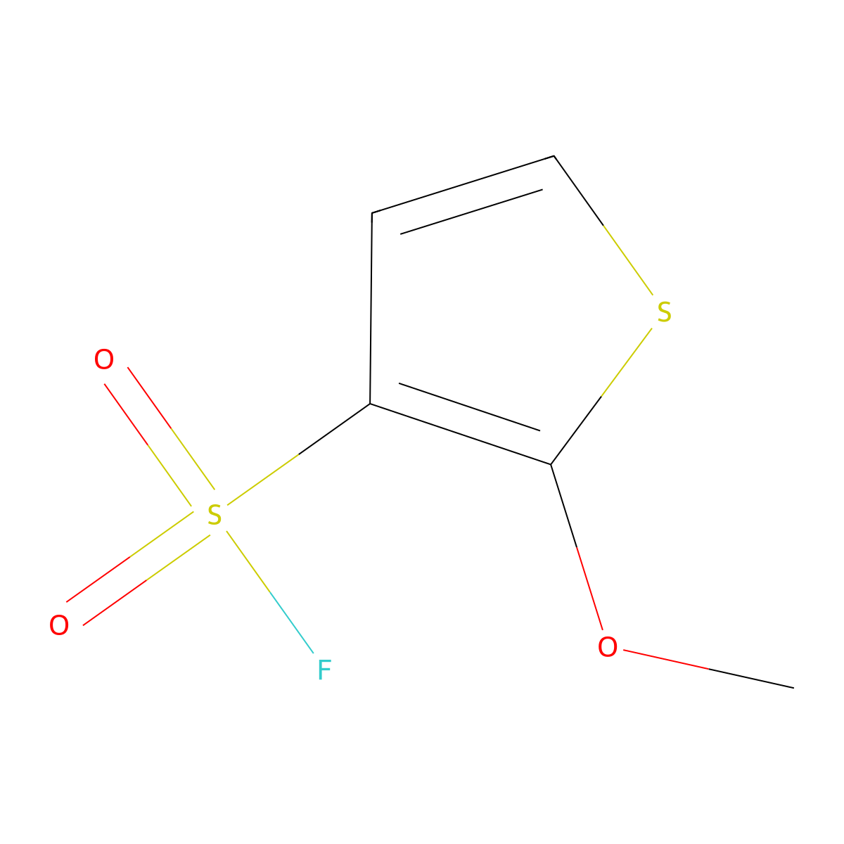 2-Methoxythiophene-3-sulfonyl fluoride molecular structure, CAS 2648938-58-1