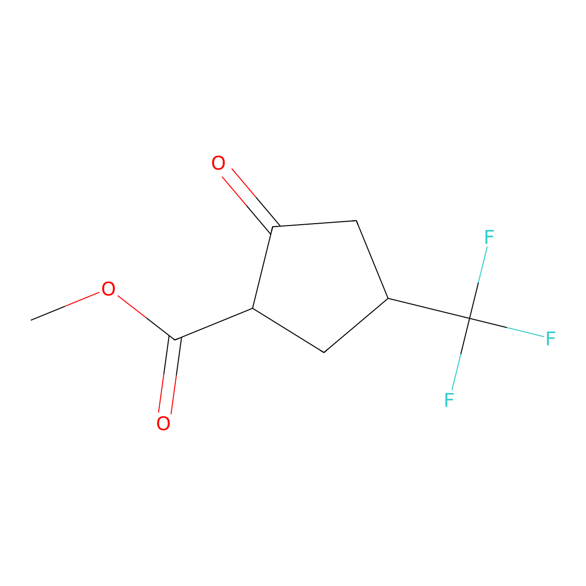 Methyl2-oxo-4-(trifluoromethyl)cyclopentane-1-carboxylate molecular structure, CAS 2648938-72-9