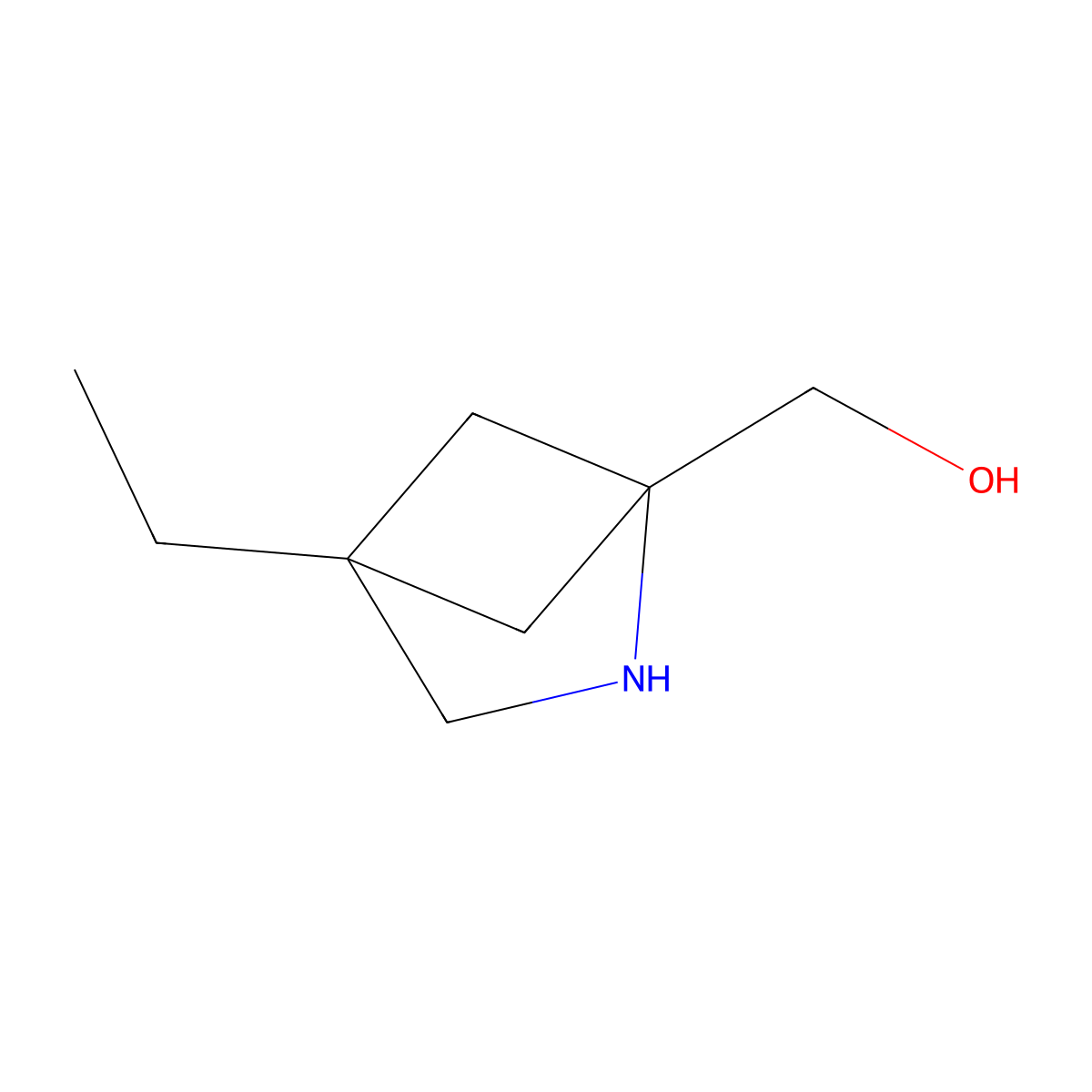 {4-Ethyl-2-azabicyclo[2.1.1]hexan-1-yl}methanol molecular structure, CAS 2648938-76-3
