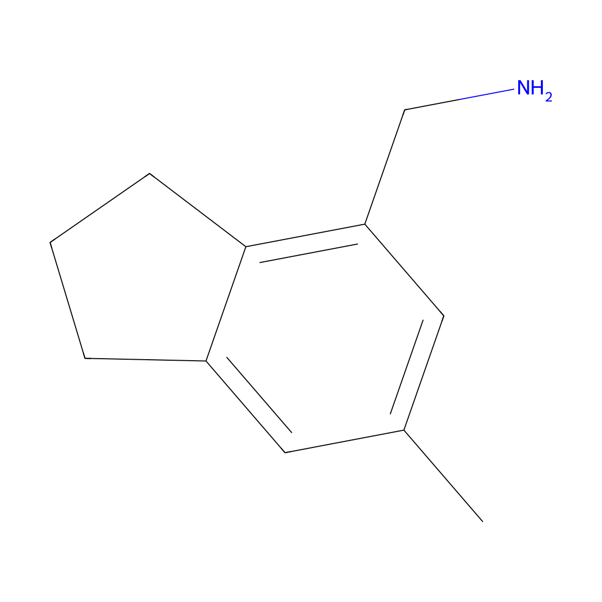 1-(6-methyl-2,3-dihydro-1H-inden-4-yl)methanamine molecular structure, CAS 2648938-96-7