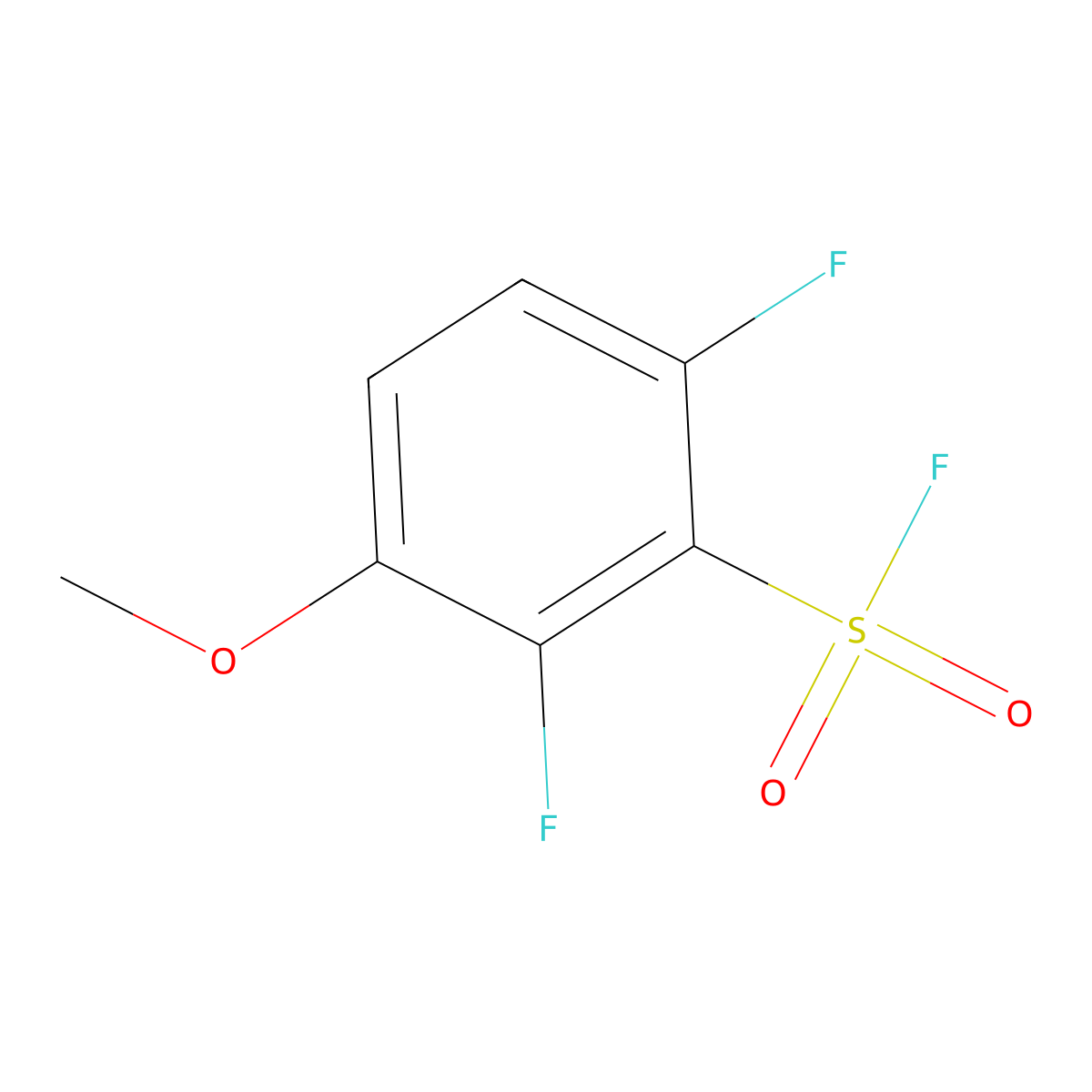 2,6-Difluoro-3-methoxybenzene-1-sulfonyl fluoride molecular structure, CAS 2648939-02-8