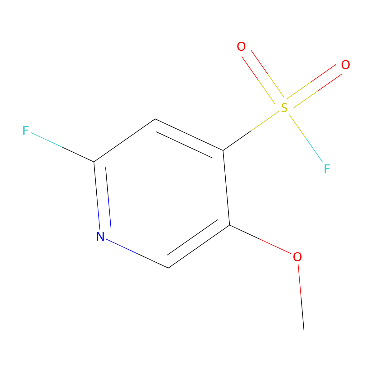 2-Fluoro-5-methoxypyridine-4-sulfonyl fluoride molecular structure, CAS 2648939-05-1