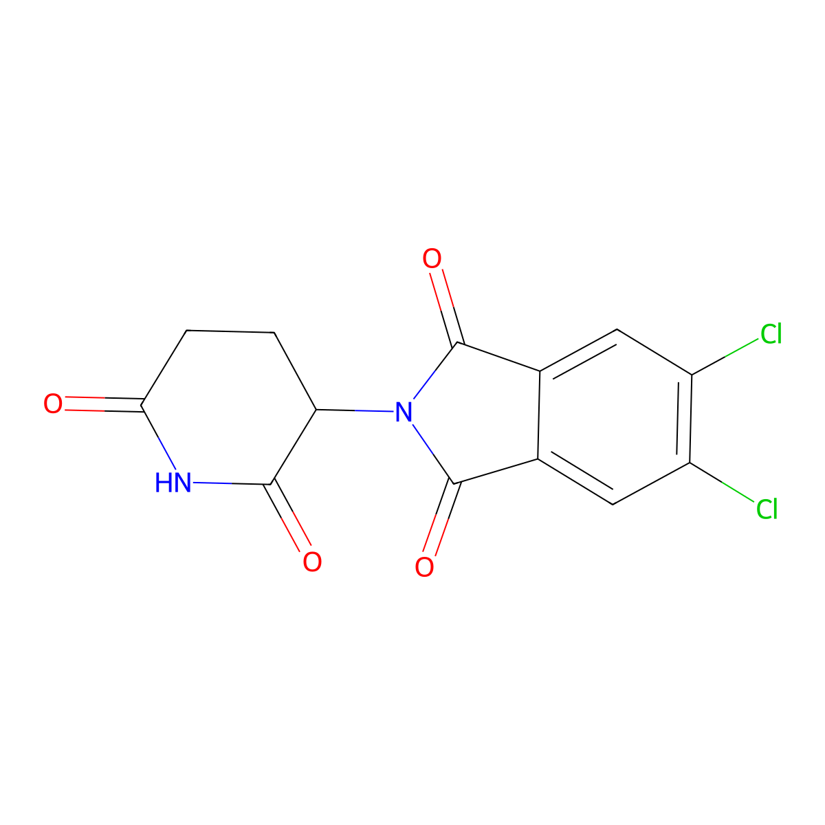 Thalidomide-5,6-Cl molecular structure, CAS 2648939-40-4