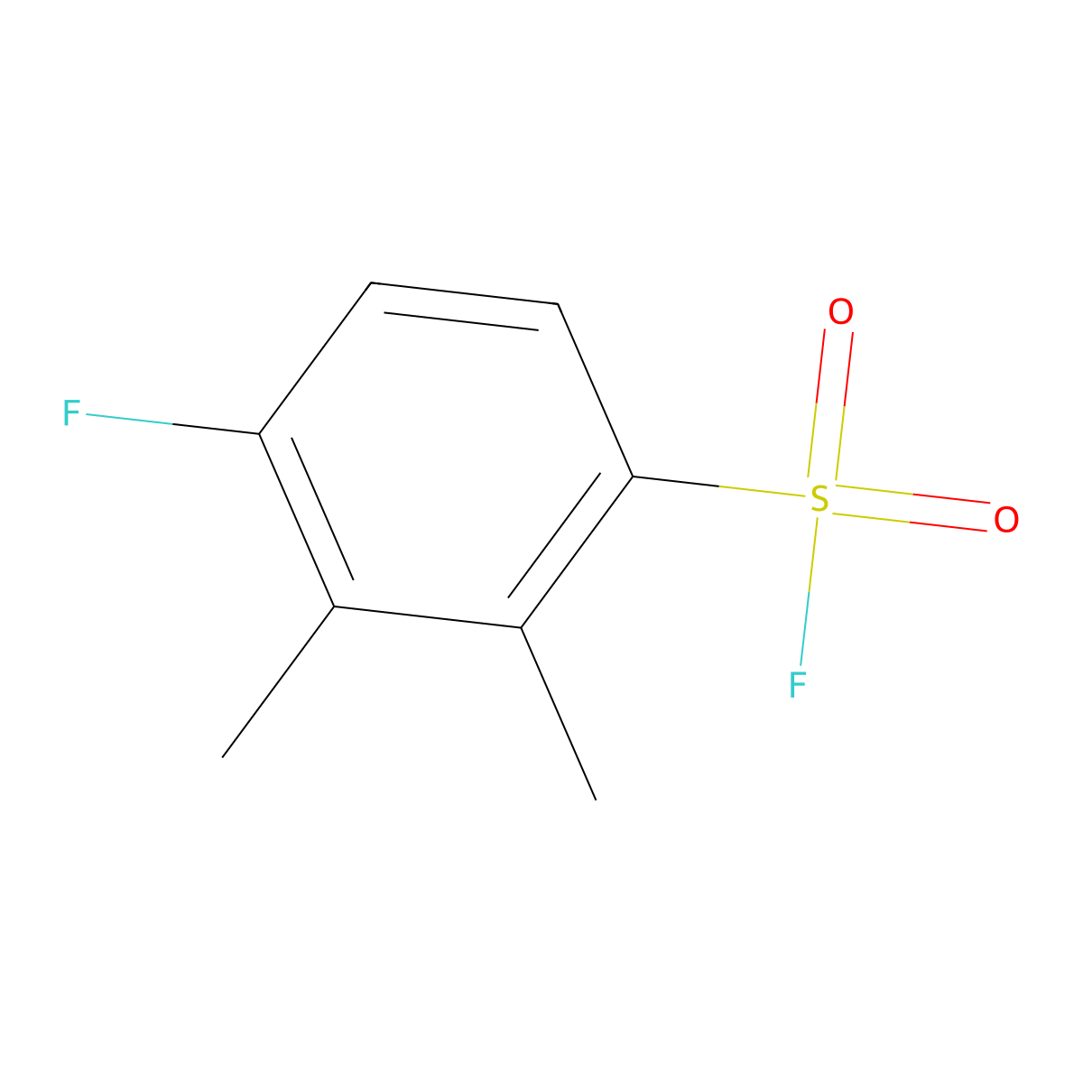4-Fluoro-2,3-dimethylbenzene-1-sulfonyl fluoride molecular structure, CAS 2648939-61-9