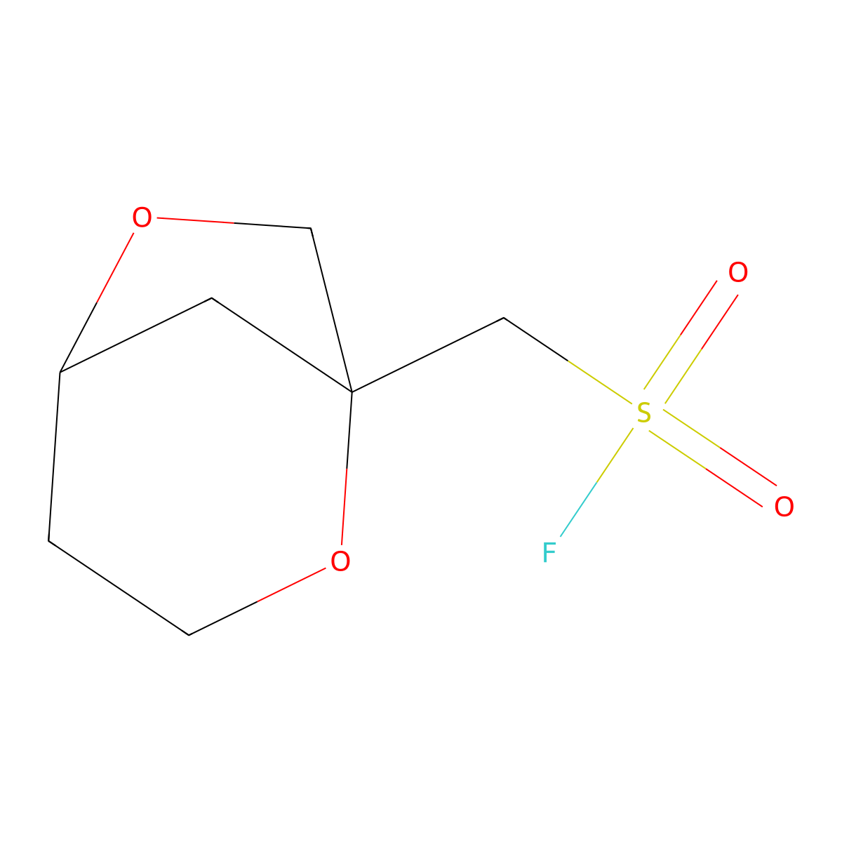 {2,6-Dioxabicyclo[3.2.1]octan-1-yl}methanesulfonyl fluoride molecular structure, CAS 2648939-64-2