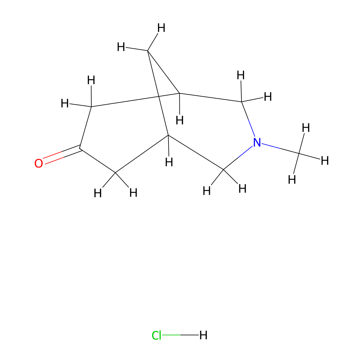 3-Methyl-3-azabicyclo[3.3.1]nonan-7-onehydrochloride molecular structure, CAS 2648939-71-1