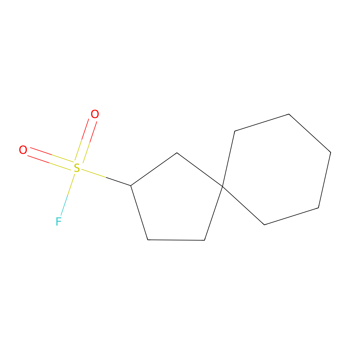 Spiro[4.5]decane-2-sulfonyl fluoride molecular structure, CAS 2648940-18-3