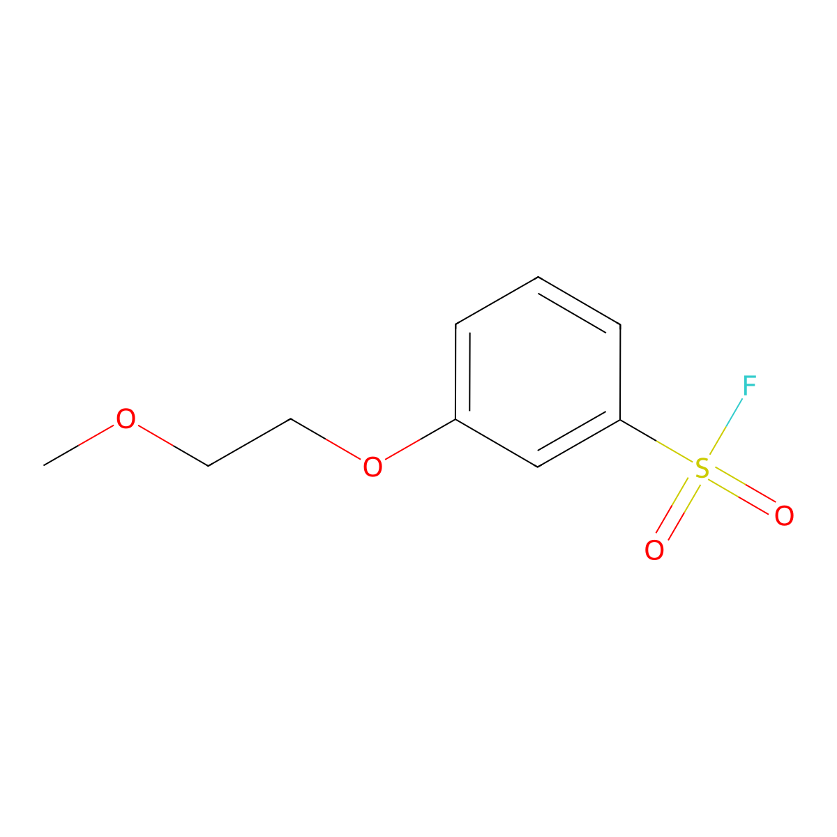 3-(2-Methoxyethoxy)benzene-1-sulfonyl fluoride molecular structure, CAS 2648940-25-2
