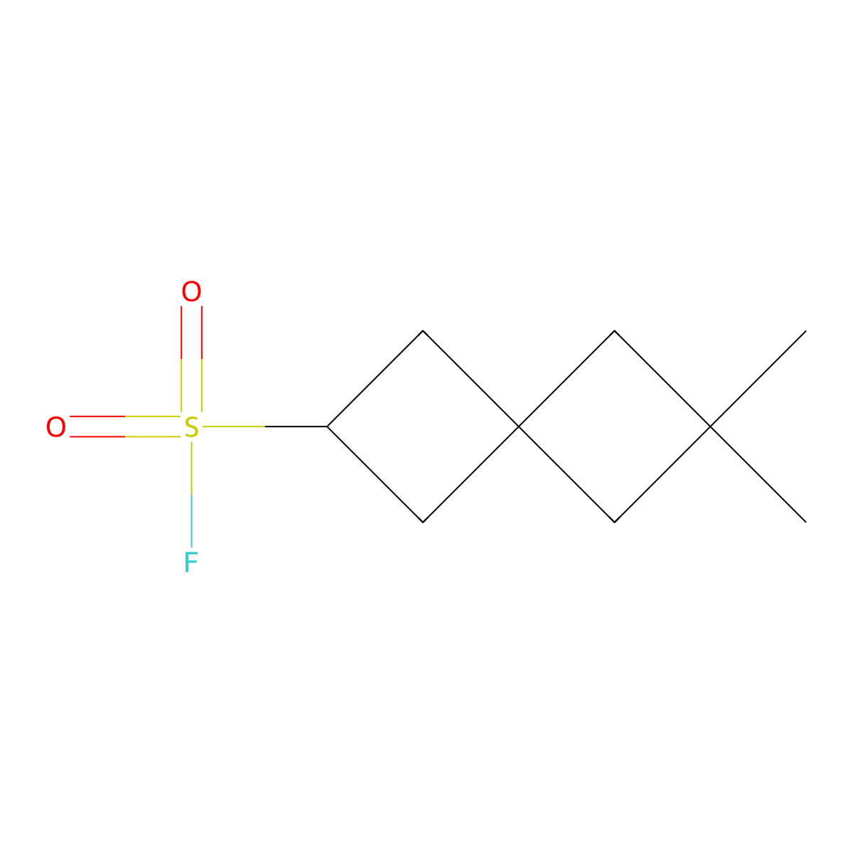 6,6-Dimethylspiro[3.3]heptane-2-sulfonyl fluoride molecular structure, CAS 2648940-30-9