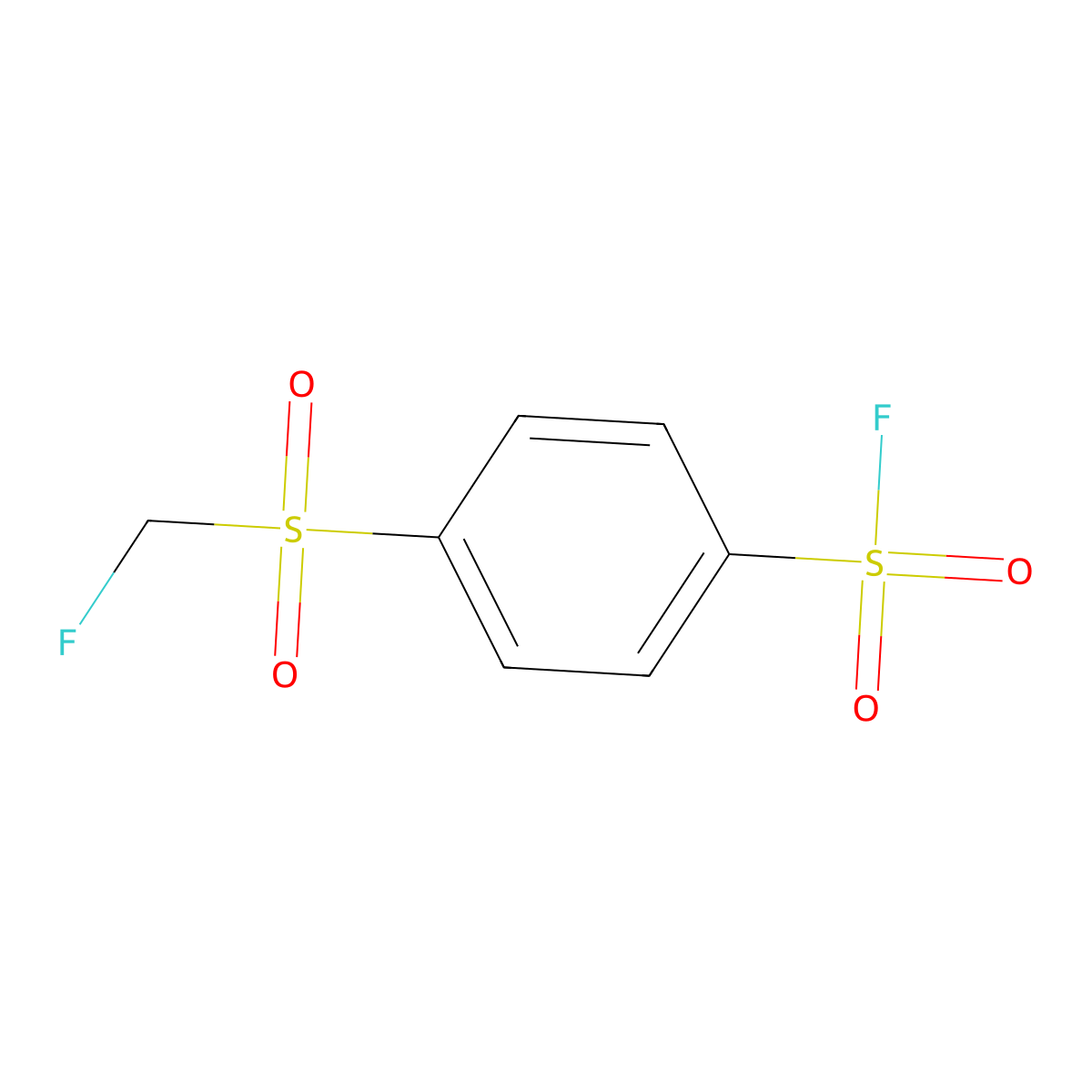 4-Fluoromethanesulfonylbenzene-1-sulfonyl fluoride molecular structure, CAS 2648940-33-2