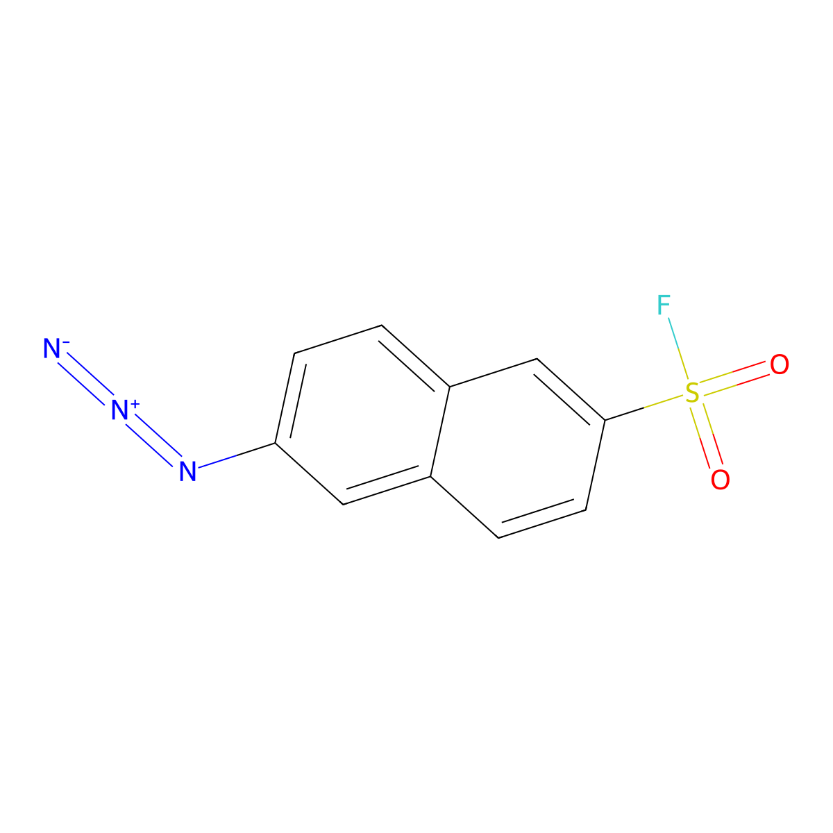 6-Azidonaphthalene-2-sulfonyl fluoride molecular structure, CAS 2648940-36-5