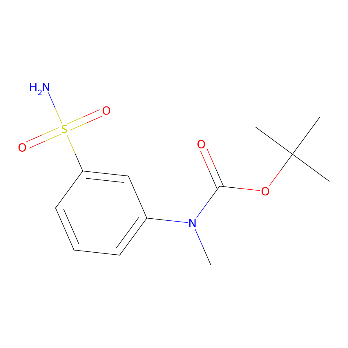 tert-butylN-methyl-N-(3-sulfamoylphenyl)carbamate molecular structure, CAS 2648940-75-2