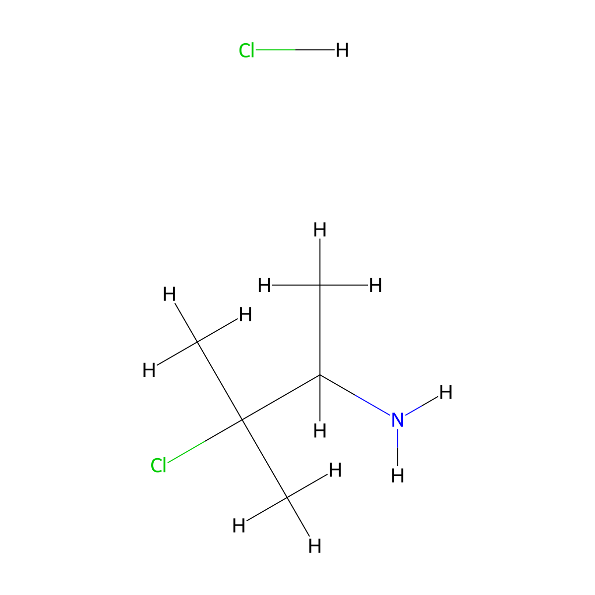 3-Chloro-3-methylbutan-2-amine hydrochloride molecular structure, CAS 2648940-76-3