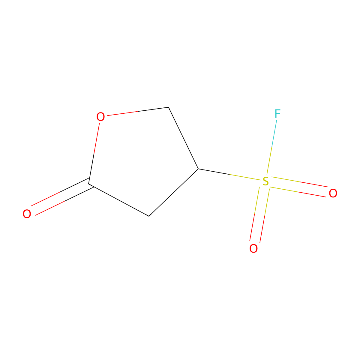 5-Oxooxolane-3-sulfonylfluoride molecular structure, CAS 2648940-85-4