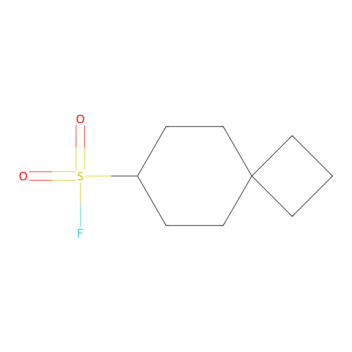 Spiro[3.5]nonane-7-sulfonyl fluoride molecular structure, CAS 2648940-89-8